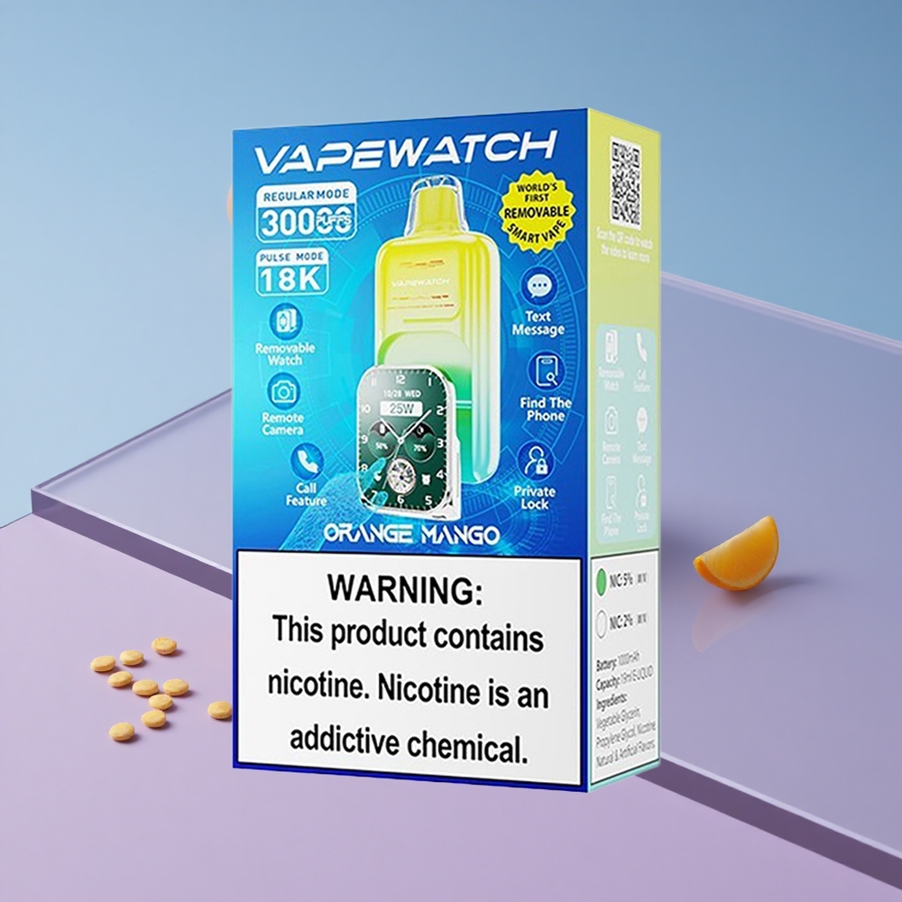Appelsin Mango JNR Vape Watch 30000 Puffs 19mL e-væske vape wholesale Norway