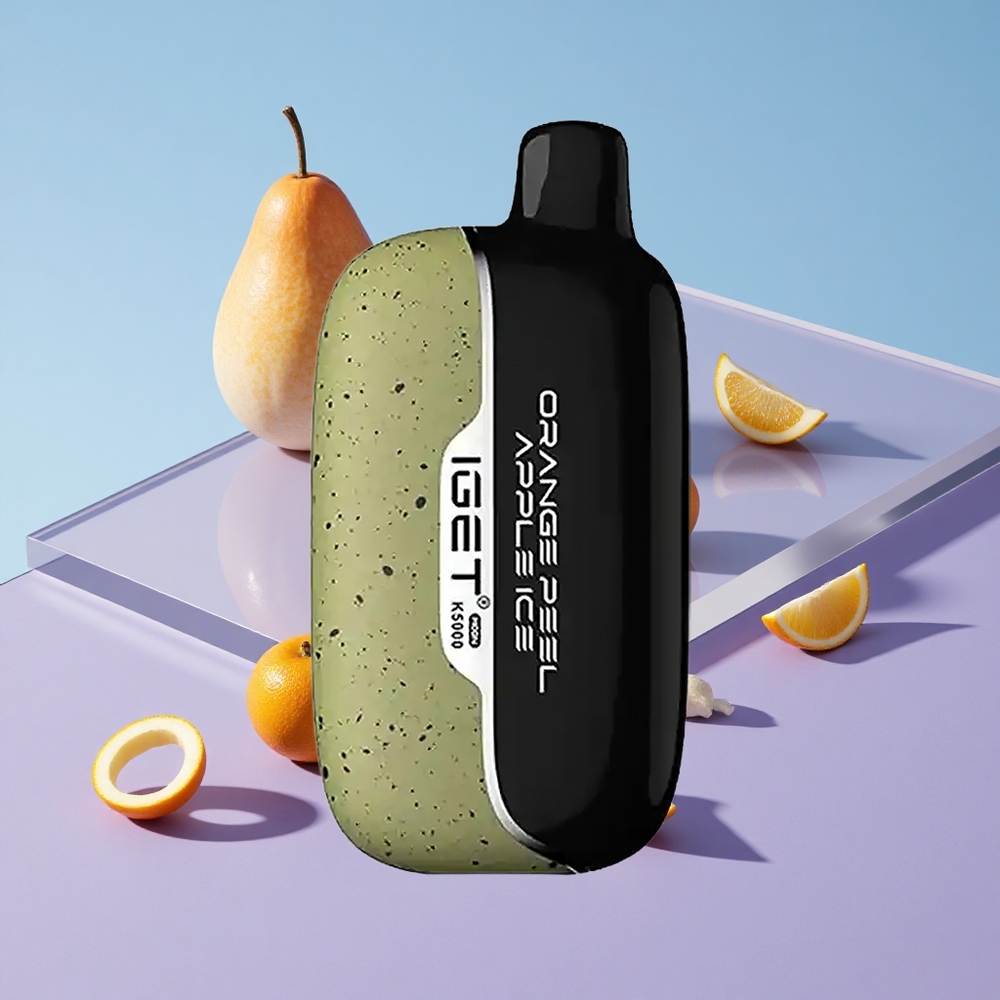 Appelsinskall Eple Is IGET Moon K5000 Puffs 5000 Puffs PC Material vape wholesale Norway