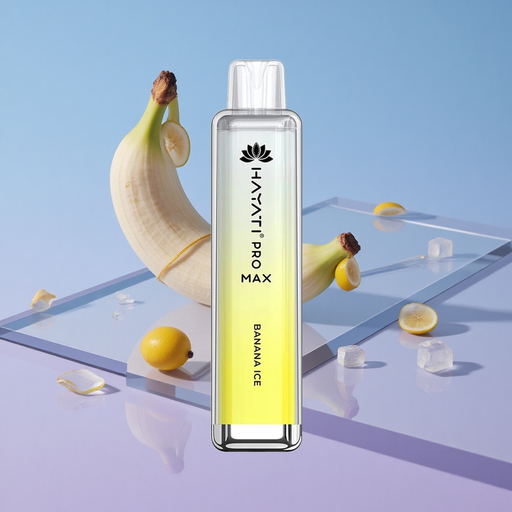 Banana Is Hayati Pro Max 4000 Puffs Oppladbar Vape med 1400mAh Batteri vape wholesale Norway