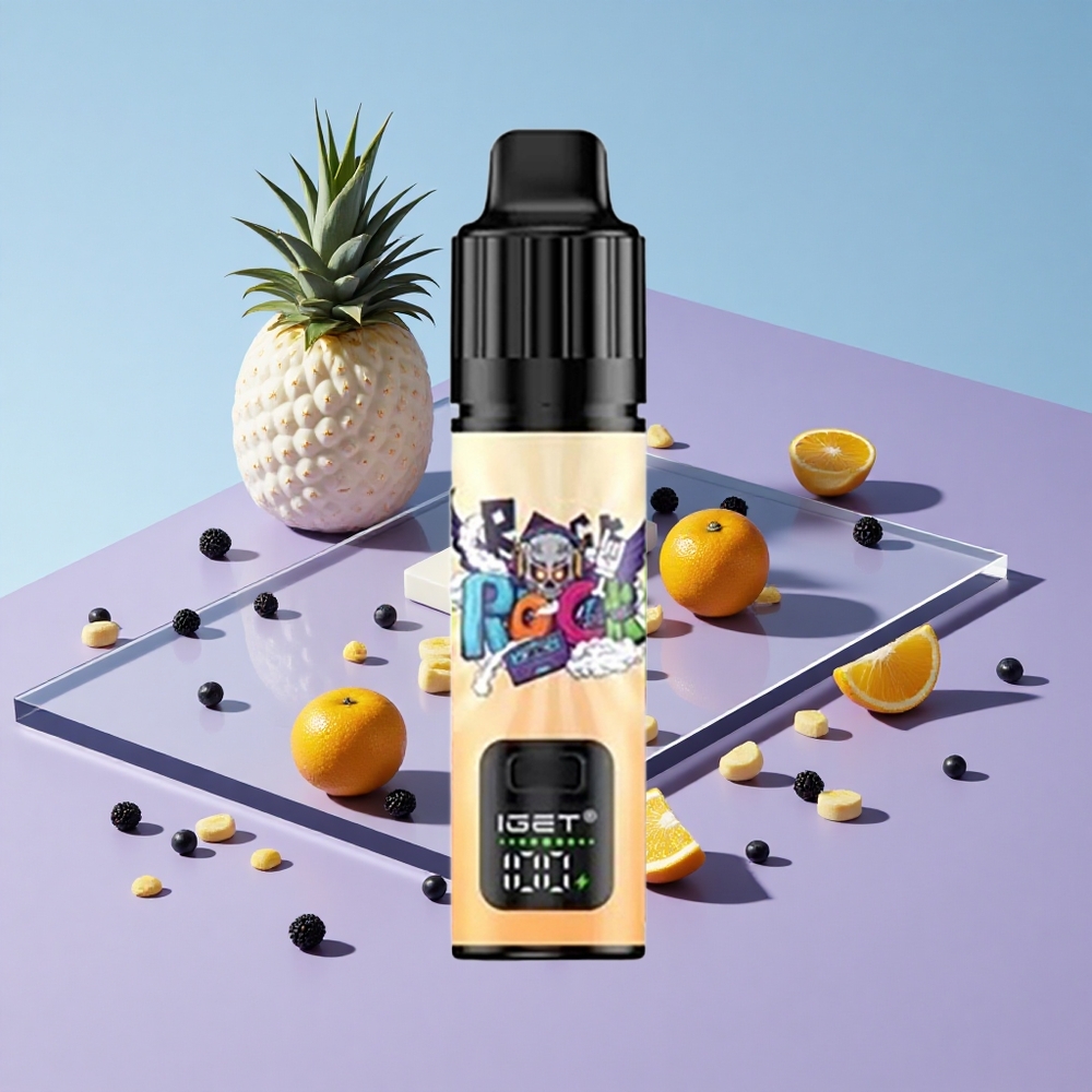Bjørnebær Ananas Appelsin IGET BAR PLUS S3 POD 10000 Puffs 18 ml E-væske vape wholesale Norway