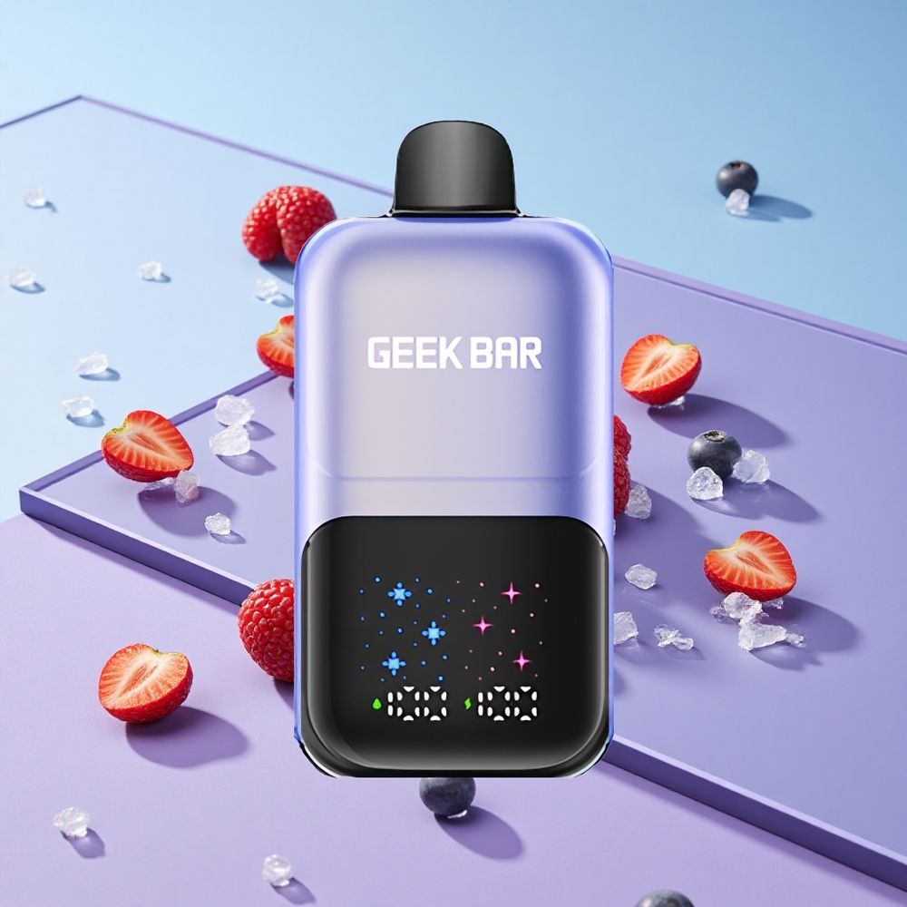 Blandede Bær Is GEEK BAR 2GO Two Series 50000 Puffs Interaktiv Stor Skjerm vape wholesale Norway