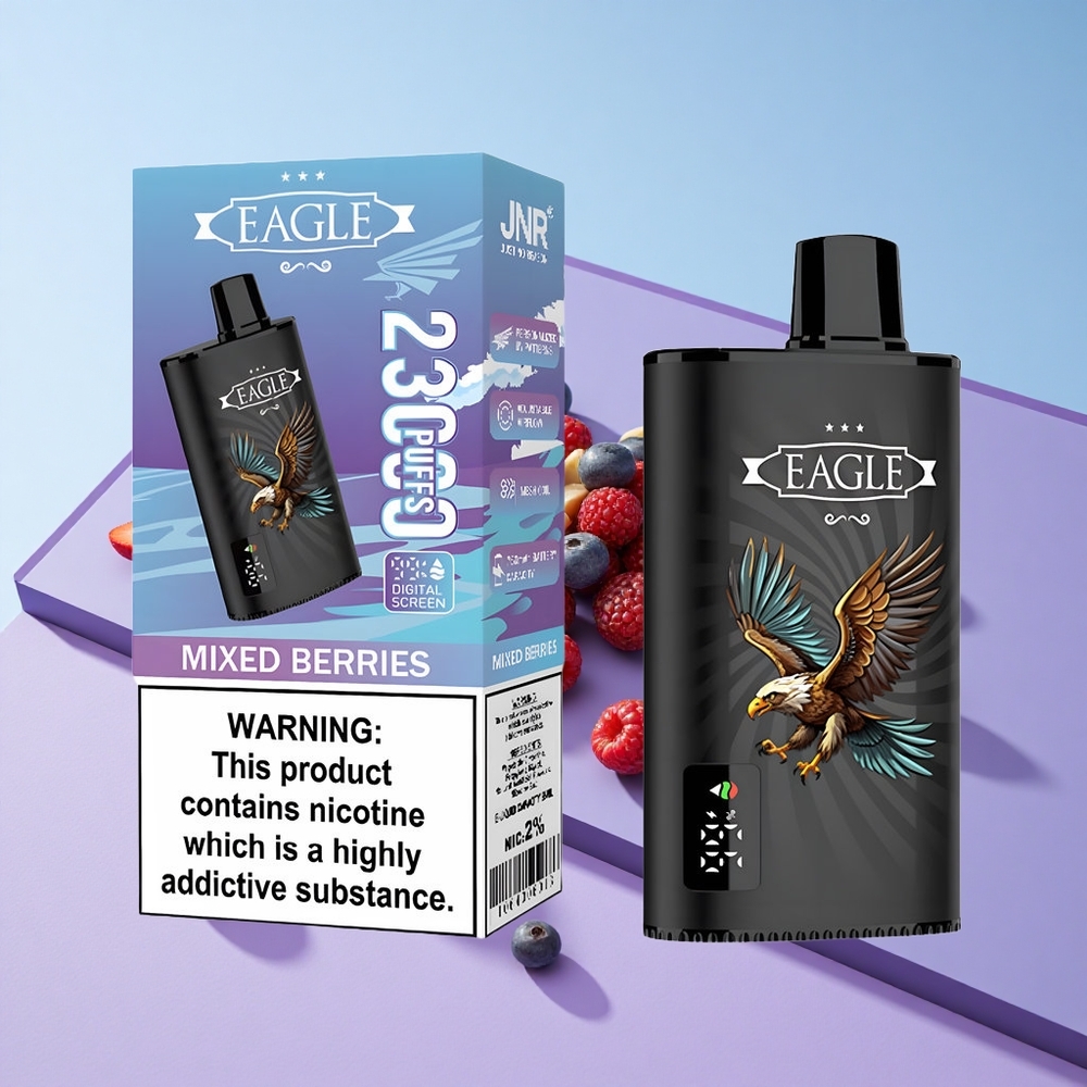 Blandede Bær JNR EAGLE Smart 23000 Puffs Digital Skjerm vape wholesale Norway