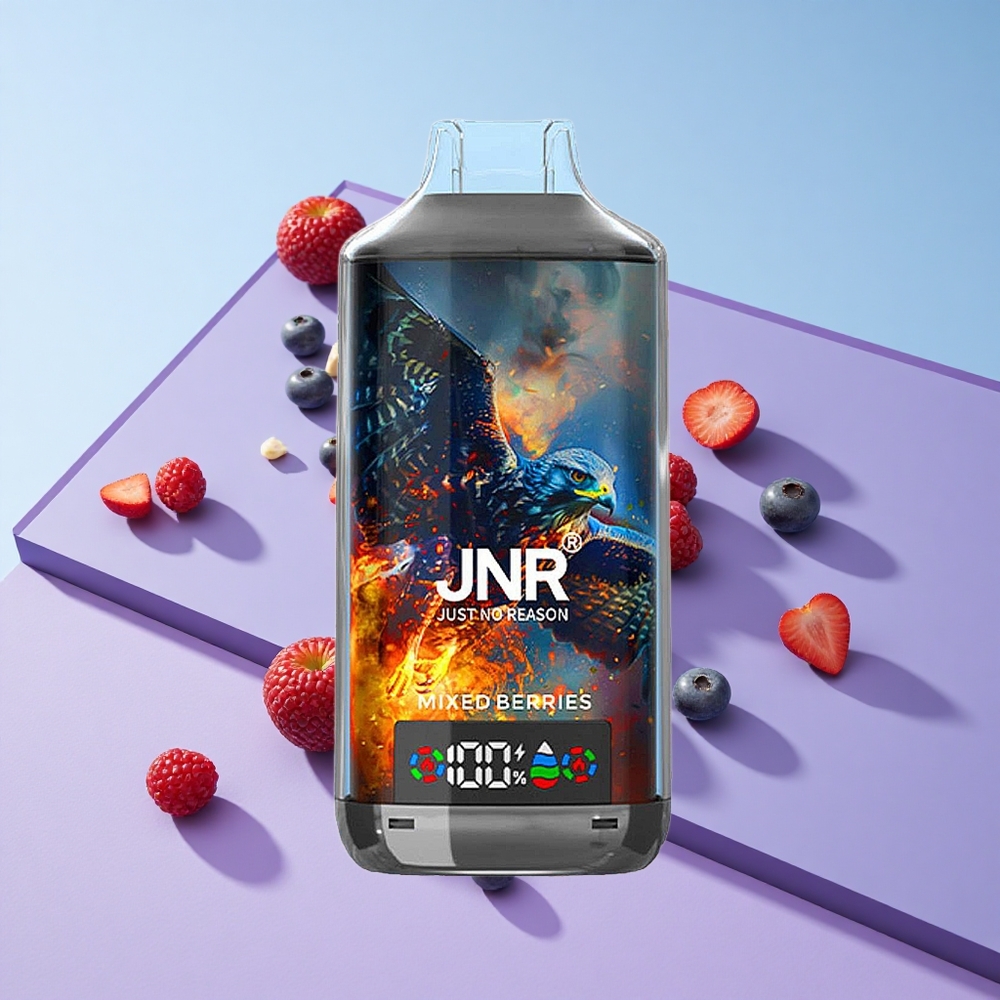 Blandede Bær JNR Falcon X 18000 Puffs Digital Skjerm Type-C Hurtigladning vape wholesale Norway
