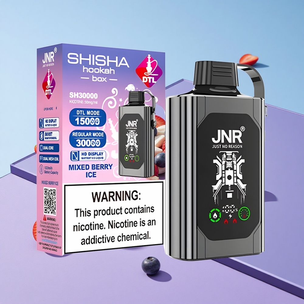 Blandet Bær Is JNR Shisha Hookah Box 20500 Puffs HD Skjerm Type-C Lading vape wholesale Norway
