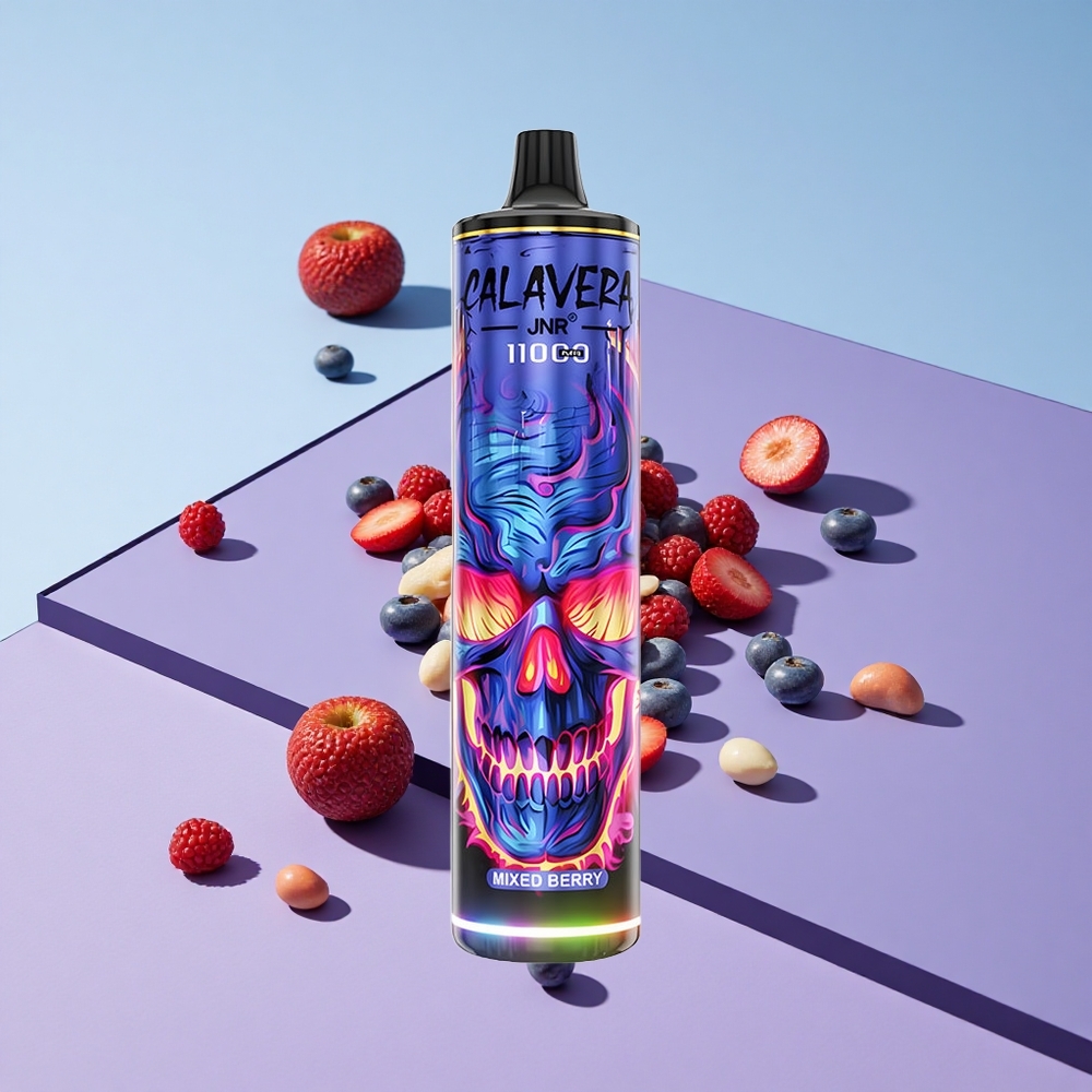 Blandet Bær JNR Calavera 11000 Puffs Typ-C Lading vape wholesale Norway