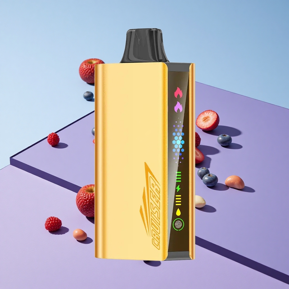Blandet Bær JNR Cruiser 12000 Puffs Ingen Lading Full-Metal Aluminium vape wholesale Norway