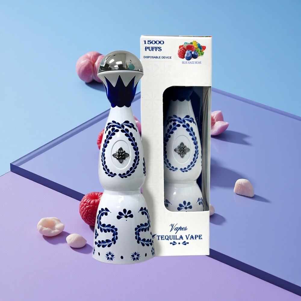 Blå Bringebær HUMO Azul 15000 Puffs 20mL Fylt E-væske vape wholesale Norway