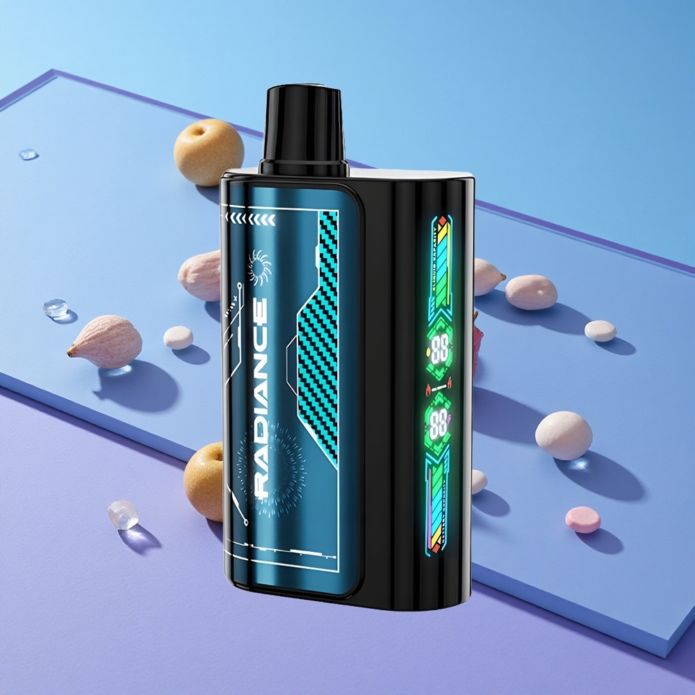 Blå Bringebær Is JNR Radiance 31000 Puffs 950 mAh Oppladbart Batteri vape wholesale Norway