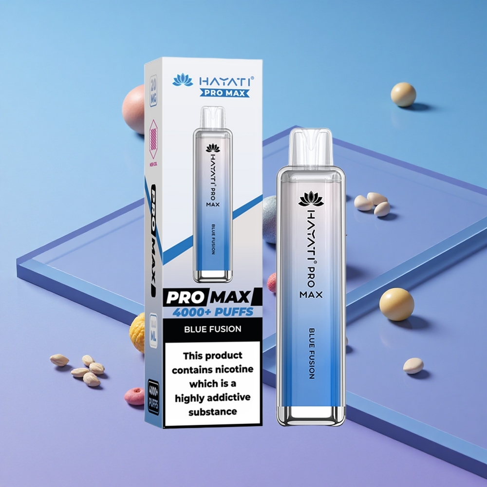 Blå Fusjon Hayati Pro Max 4000 Puffs Oppladbar Batteri vape wholesale Norway