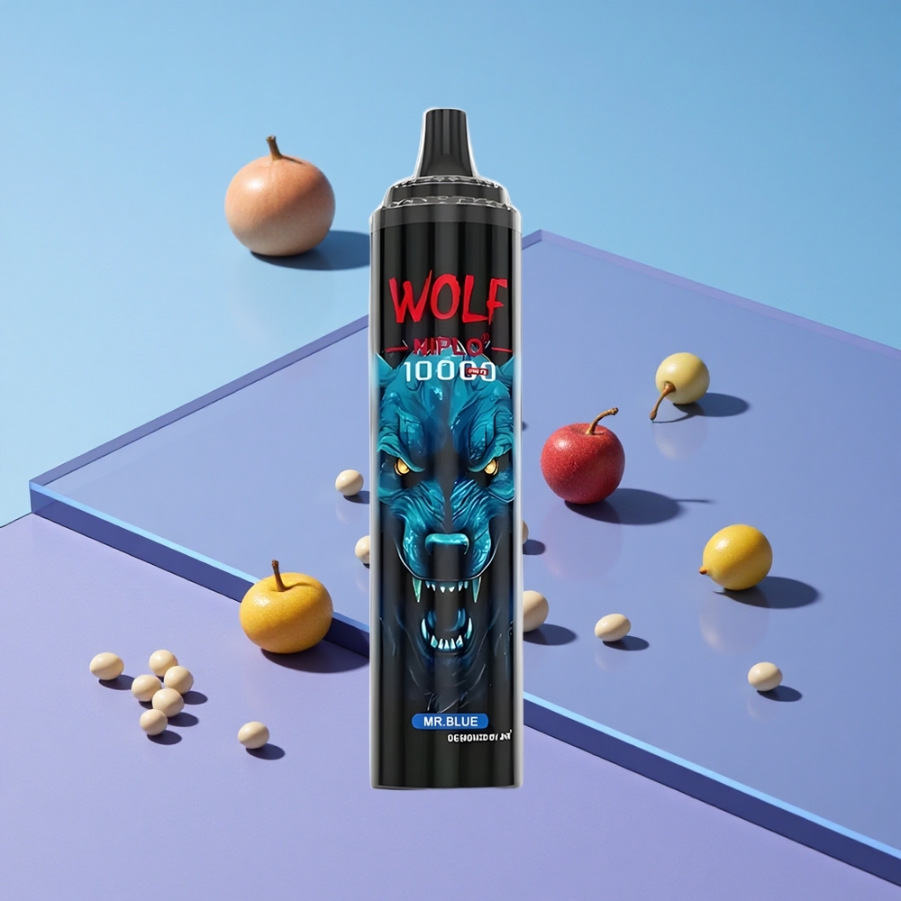 Blå JNR Wolf Niplo 10000 Puffs 20ml Type-C vape wholesale Norway