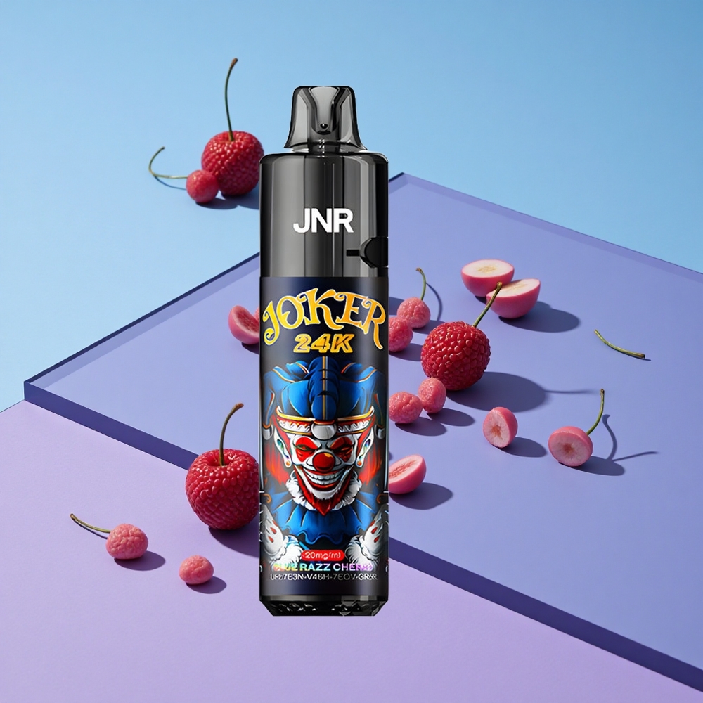 Blåbringebær  Kirsebær JNR Joker 24K Puffs 800mAh Batteri vape wholesale Norway