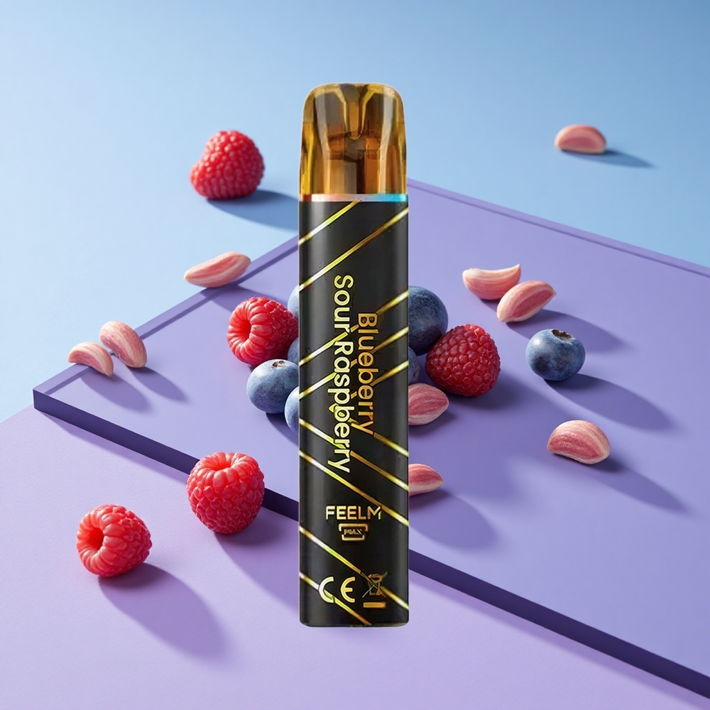 Blåbær  Sure Bringebær JNR BlackGolden 800 Puffs Engeløs Vape vape wholesale Norway