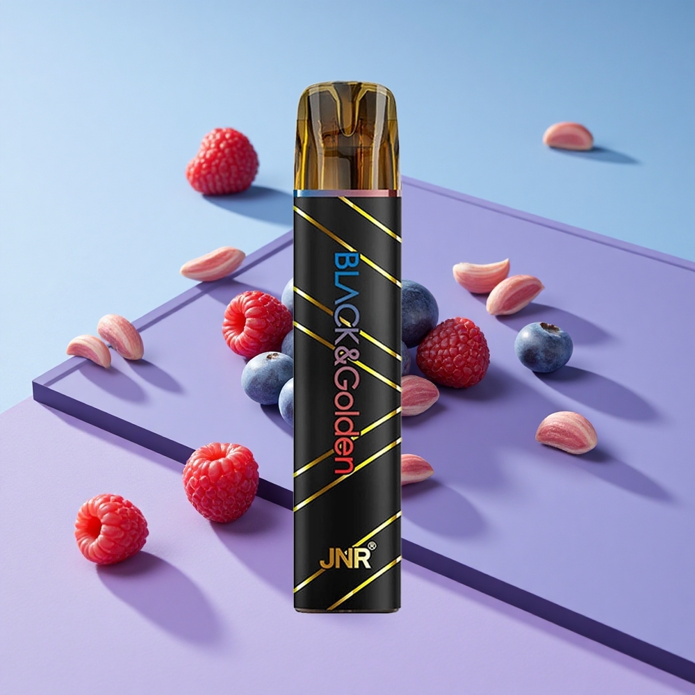 Blåbær  Sure Bringebær JNR BlackGolden 800 Puffs Engeløs Vape vape wholesale Norway