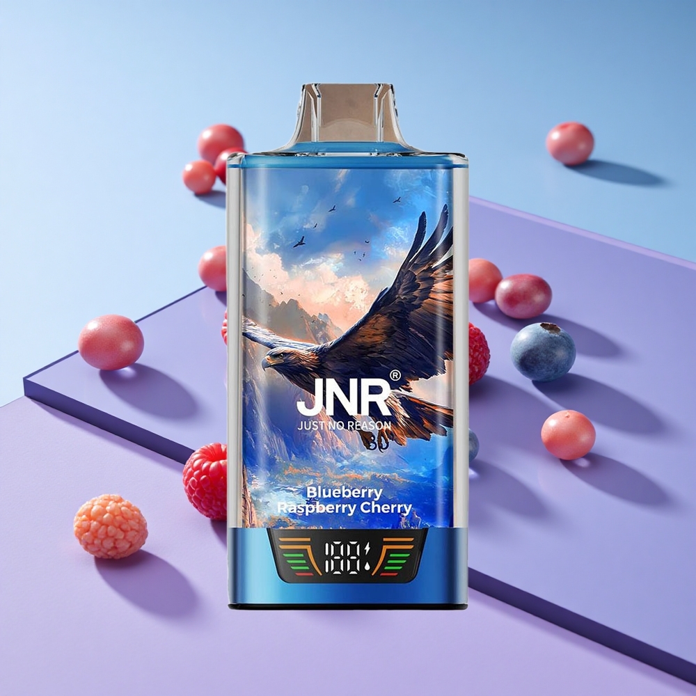 Blåbær Bringebær Kirsebær JNR Falcon Pro 28000 Puffs Smart Display vape wholesale Norway