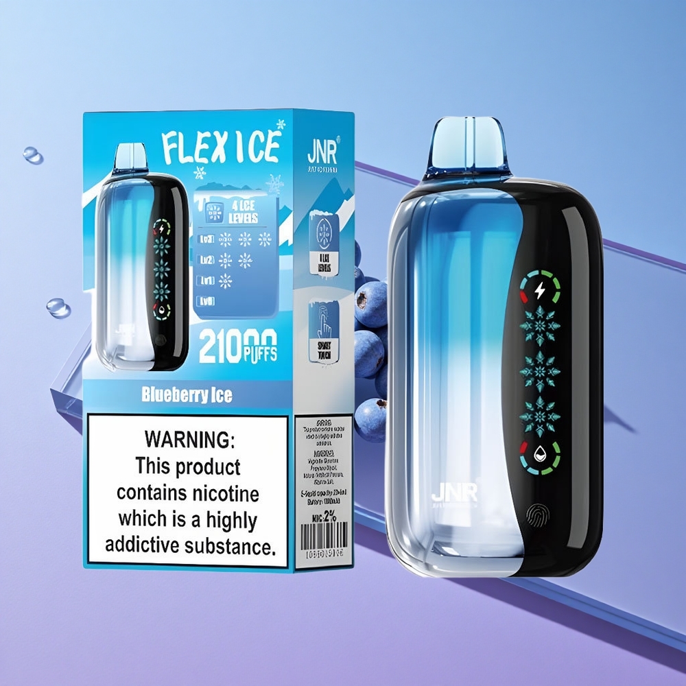 Blåbær Is JNR Flex Ice 21000 Puffs Tilpassbar Luftstrøm vape wholesale Norway