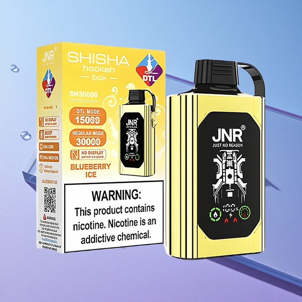 Blåbær Is JNR Shisha Hookah Box 20500 Puffs HD Skjerm Type-C Hurtigladning vape wholesale Norway