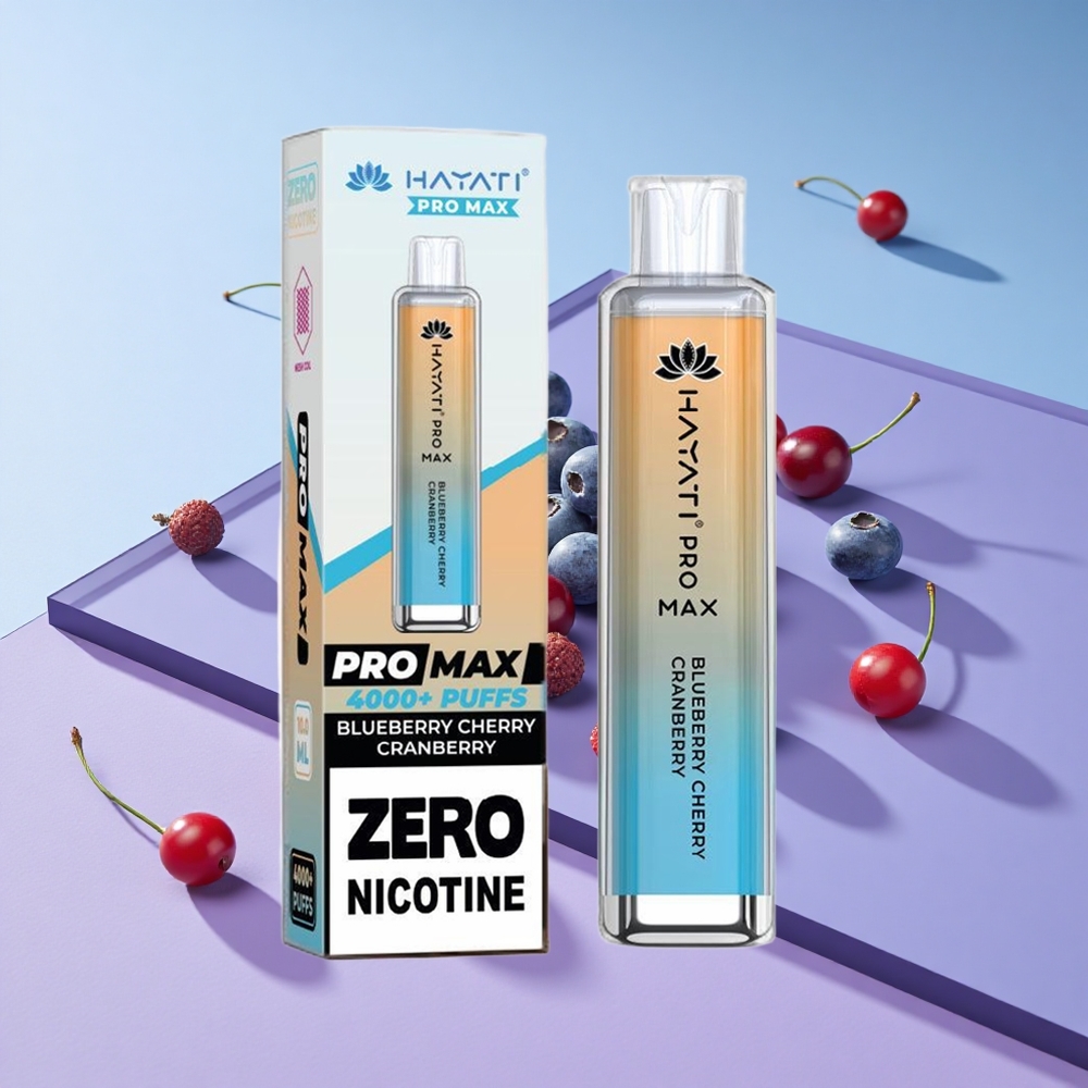 Blåbær Kirsebær Tranebær Hayati Pro Max 4000 Puffs Oppladbar med LED-lys vape wholesale Norway