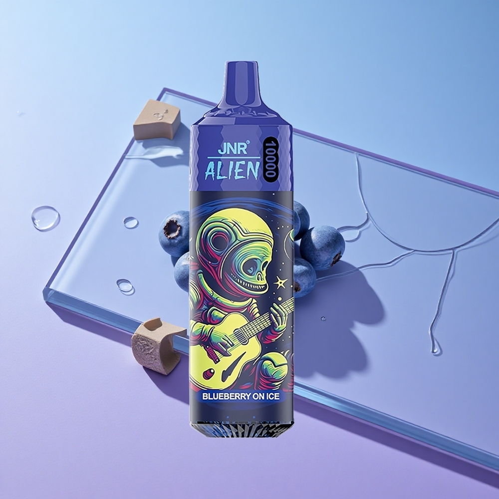 Blåbær På Is JNR Alien 10000 Puffs 850mAh Batteri LED Lys vape wholesale Norway