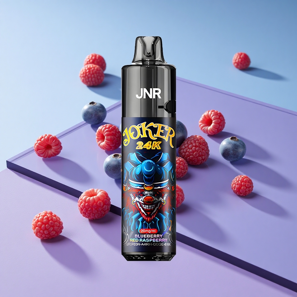 Blåbær Rød bringebær JNR Joker 24000 Puffs 800mAh batteri vape wholesale Norway