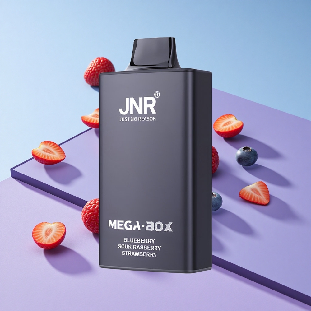 Blåbær Sur Bringebær JNR Mega Box 25000 Puffs 30ml E-væske vape wholesale Norway