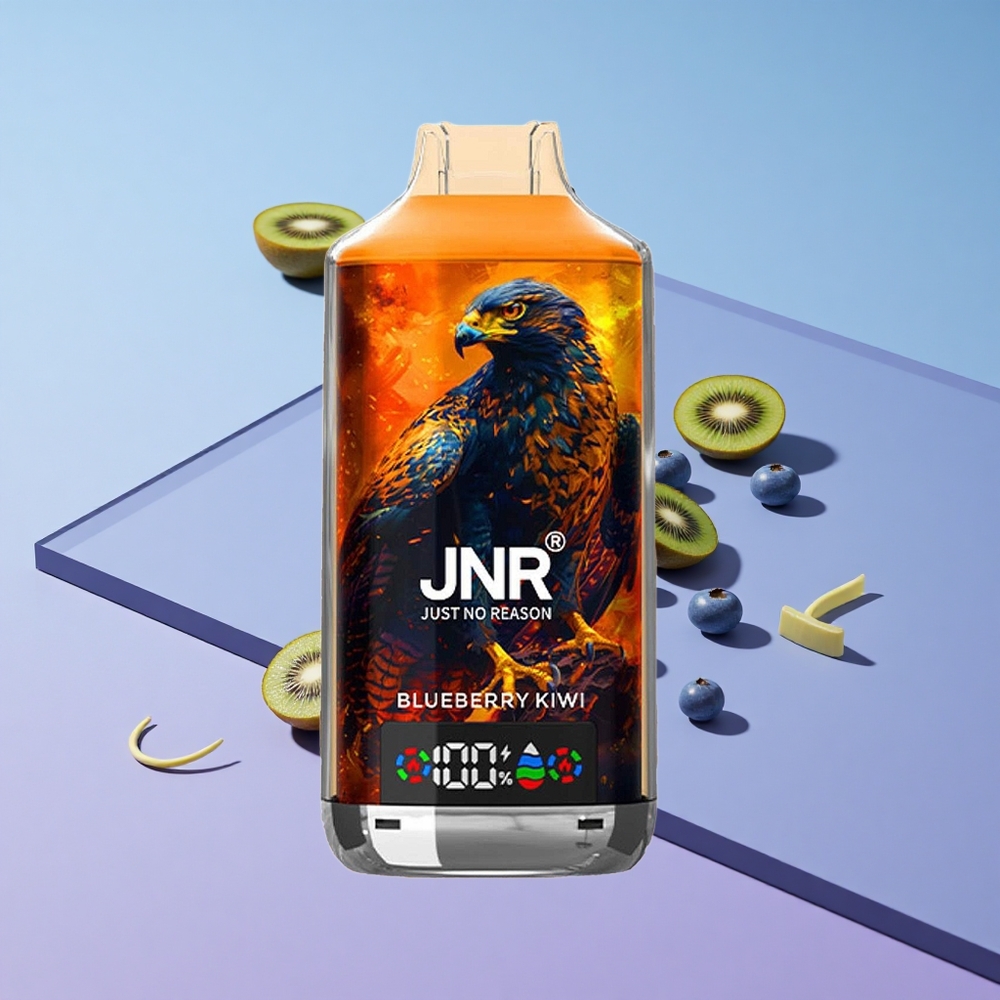Blåbær og Kiwi JNR Falcon X 18000 Puffs 24ml E-væske Digital Skjerm vape wholesale Norway