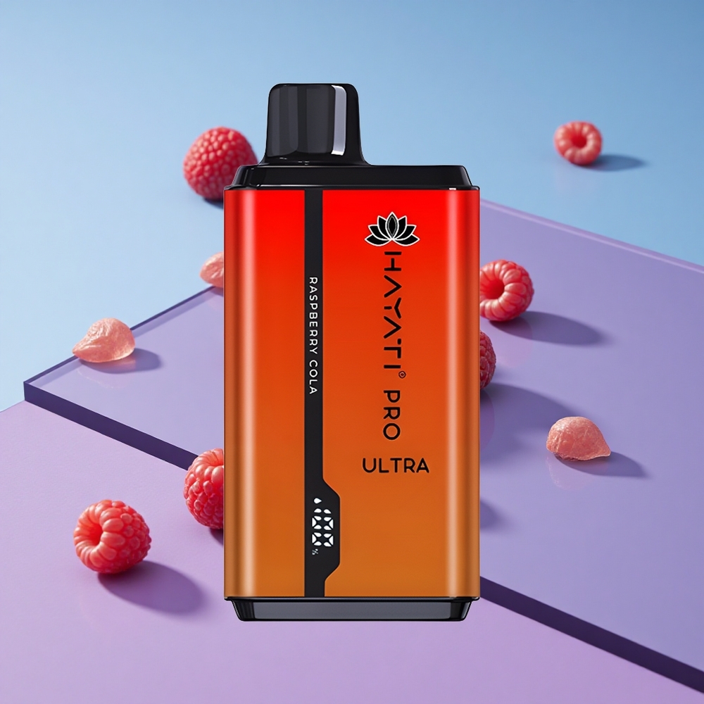 Bringebær Cola Hayati Pro Ultra 15000 Puffs 2 12ml E-væske vape wholesale Norway