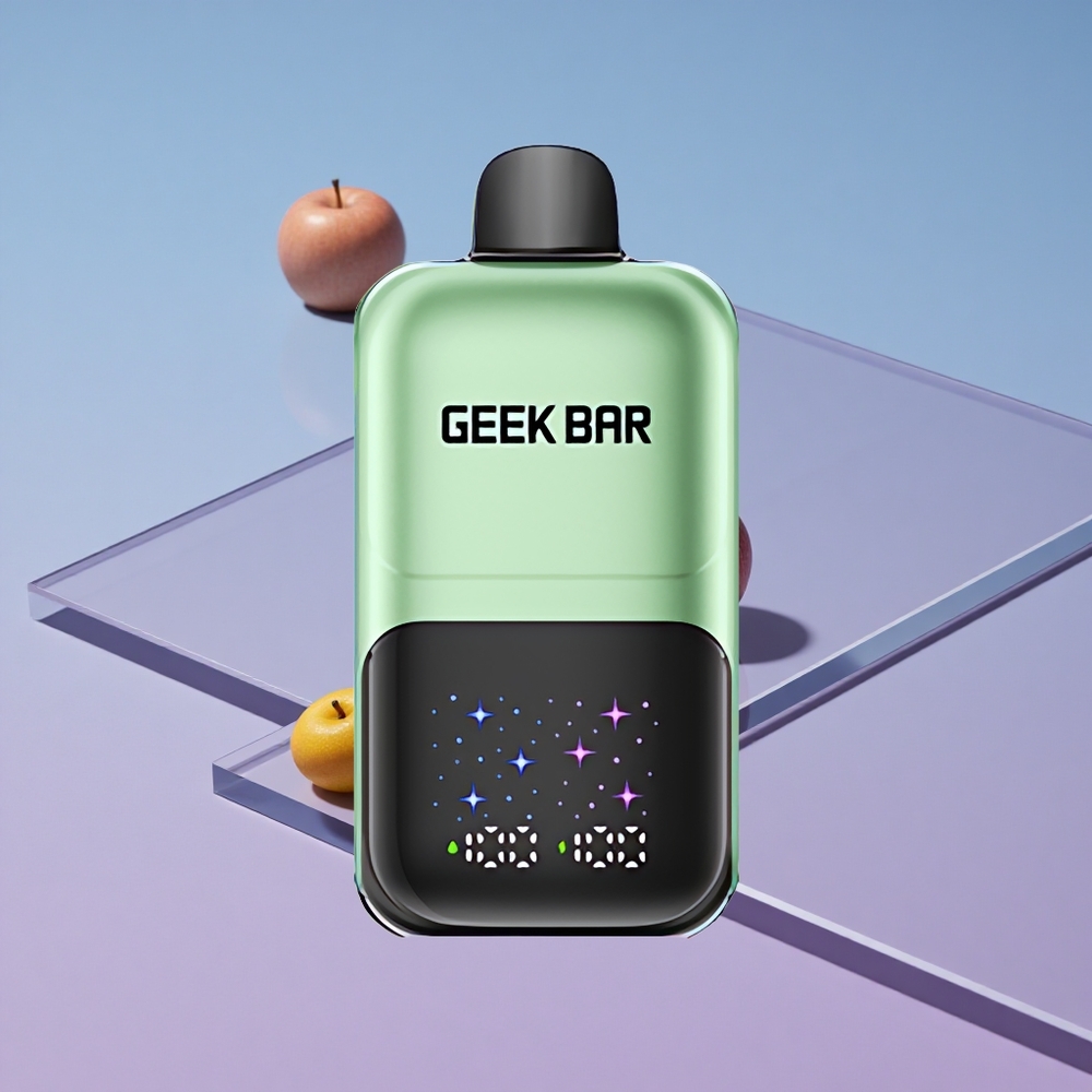 Dobbel Eple GEEK BAR 2GO 50000 Puffs Interaktiv Stor Skjerm vape wholesale Norway