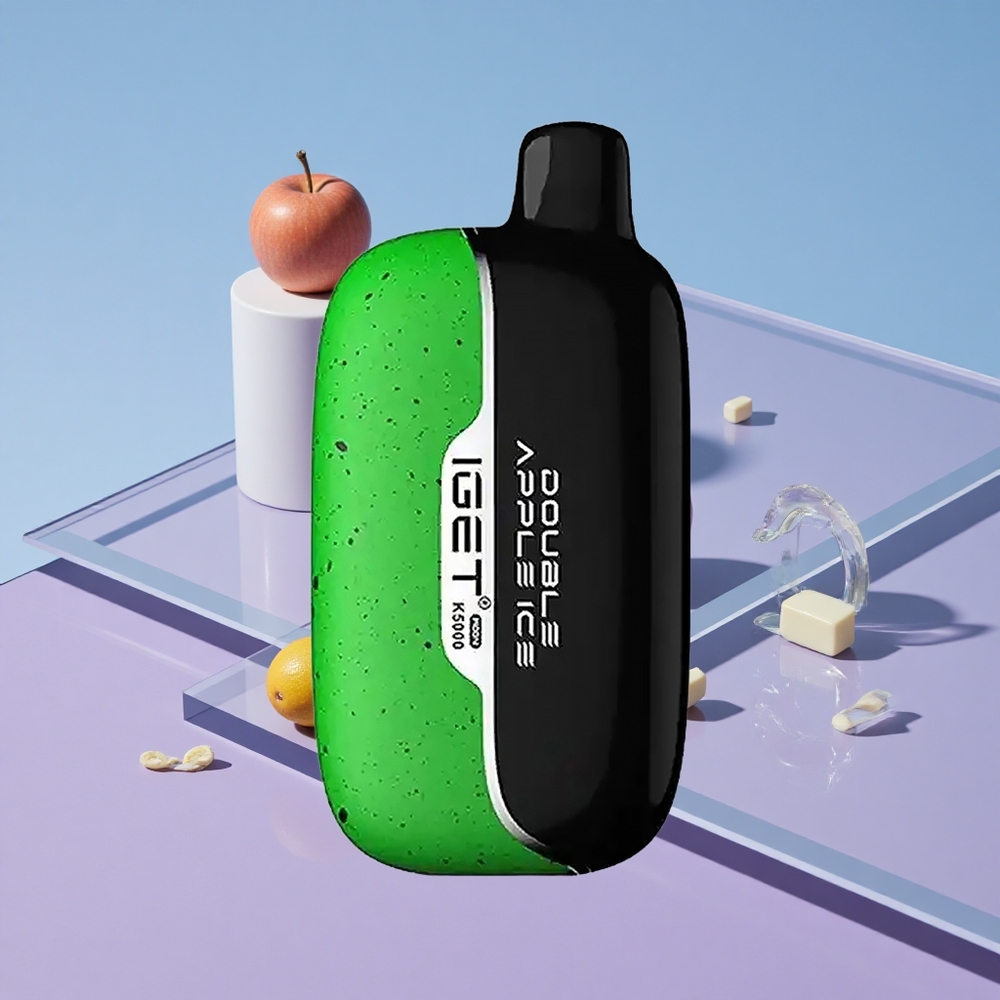 Dobbel Eple Is IGET Moon K5000 Opptil 5000 Puffs PC Materiale vape wholesale Norway