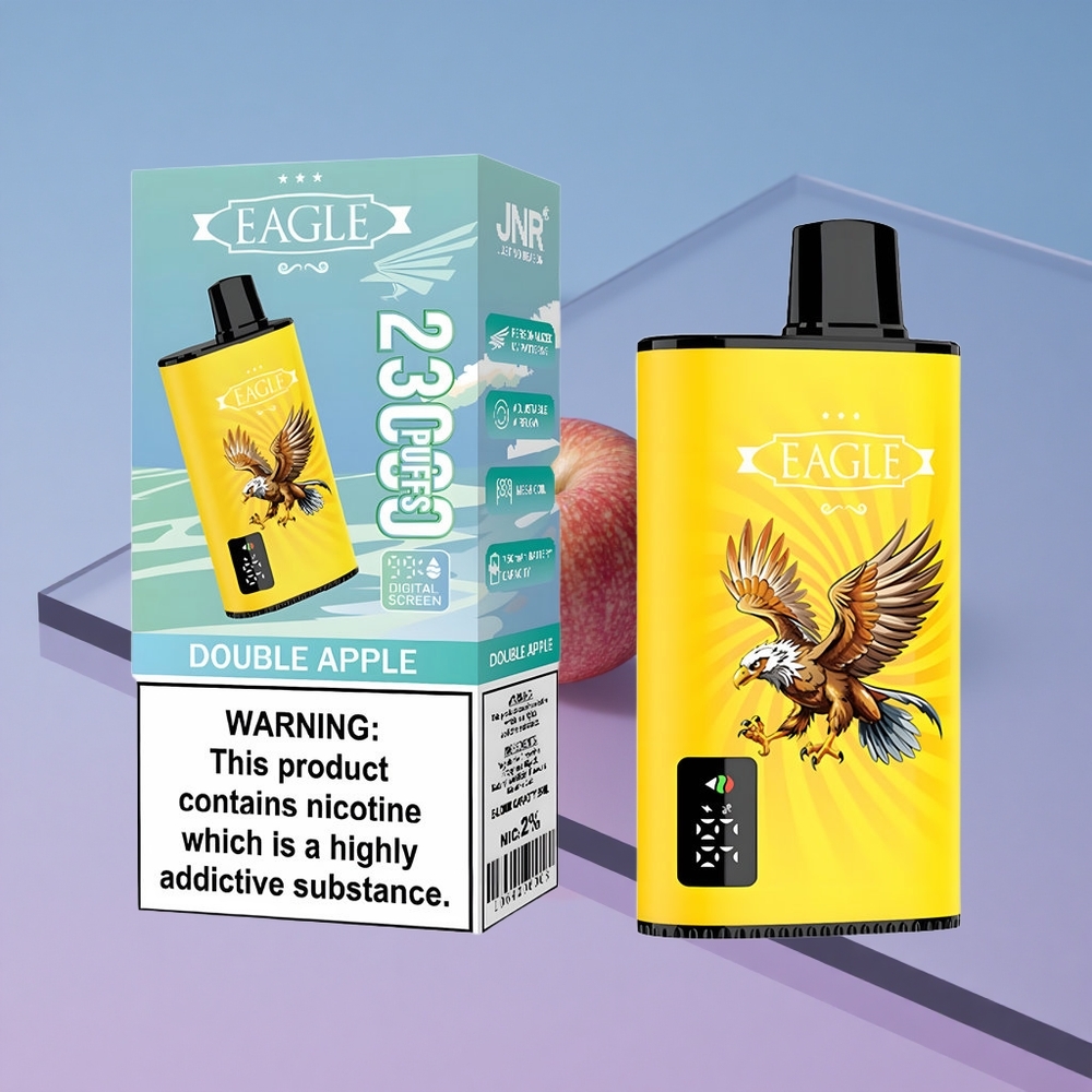 Dobbel Eple JNR EAGLE Smart 23000 Puffs Justerbar Luftstrøm vape wholesale Norway
