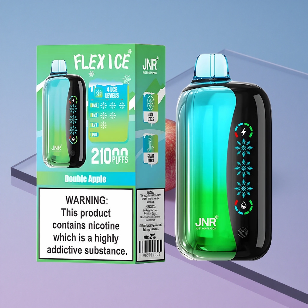 Dobbel Eple JNR Flex Ice 21000 Puffs Tilpassbar Luftstrøm vape wholesale Norway