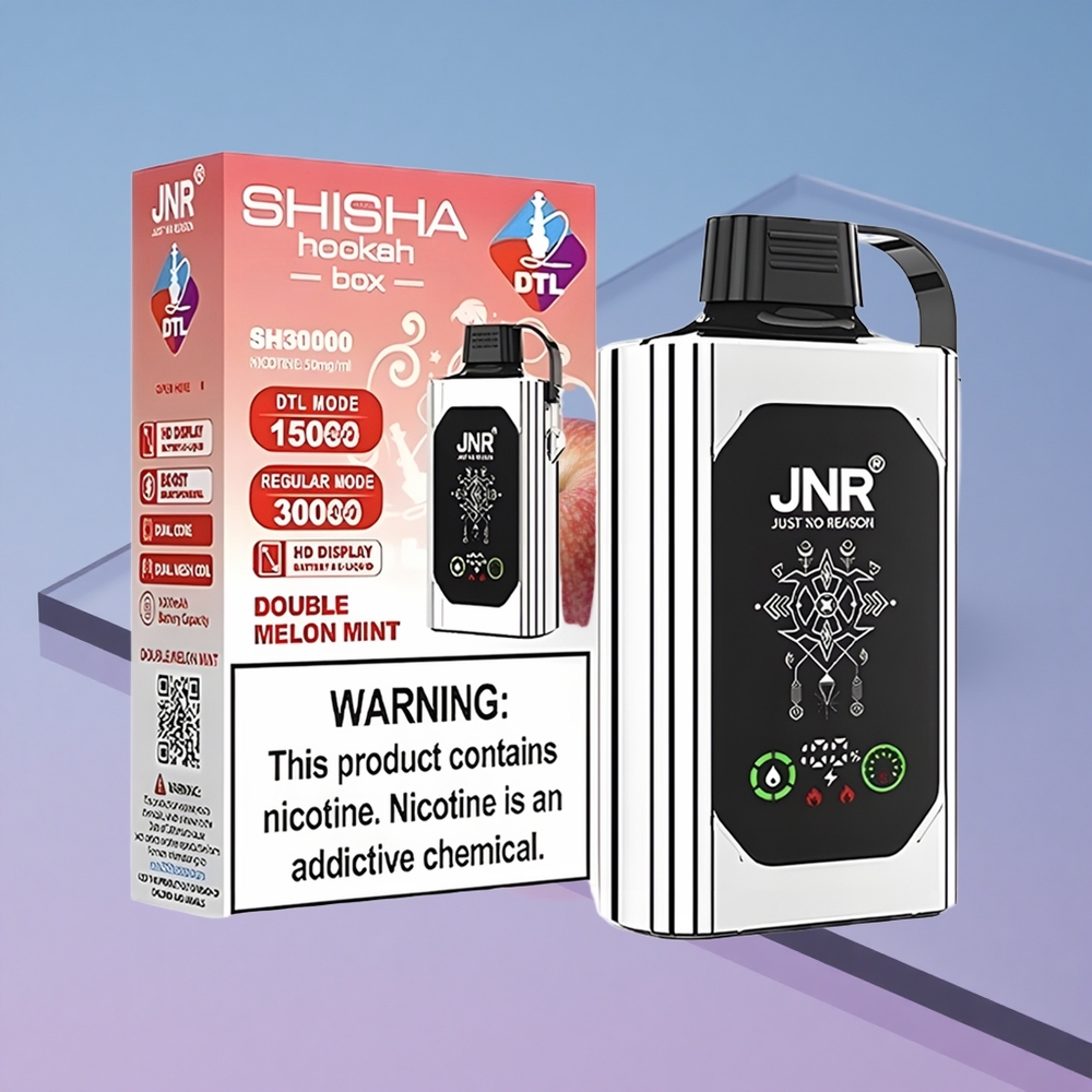 Dobbelt Eple JNR Shisha Hookah Box 20500 Puffs HD Skjerm 25ml vape wholesale Norway