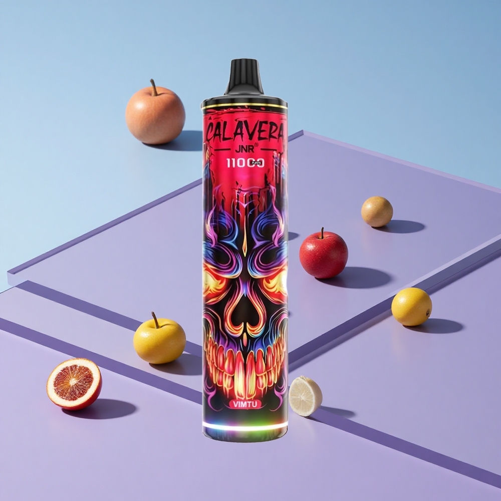 Eple  Bær JNR Calavera 11000 Puffs Type-C Lader 21ml E-Væske vape wholesale Norway