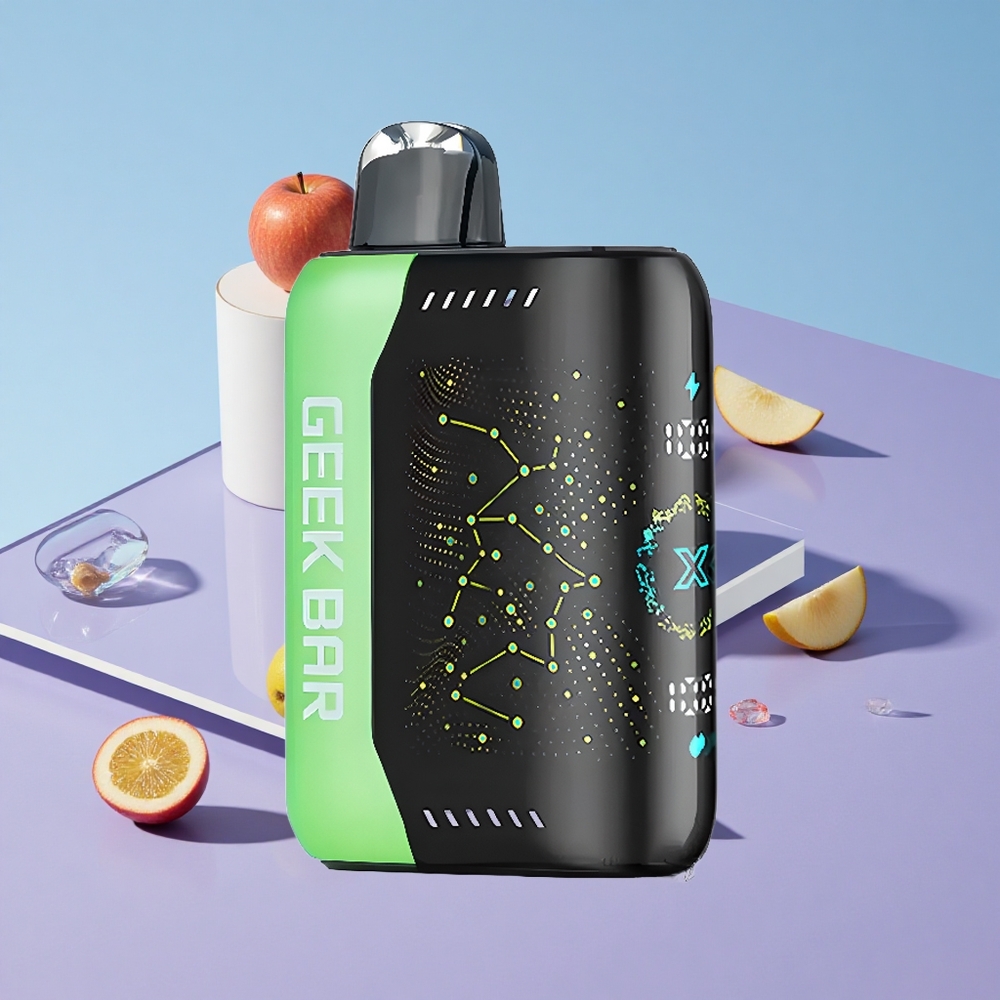Eple  Melon Geek Bar Pulse X 25000 Puffs 18mL Fylt E-Likvid USB-C vape wholesale Norway