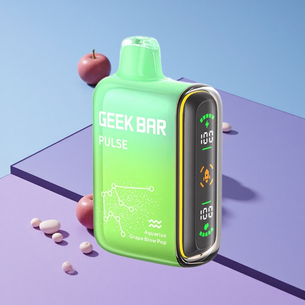 Eple-Mynte Geek Bar Pulse 15000 Puffs 16ML Vape Engangs-vape vape wholesale Norway