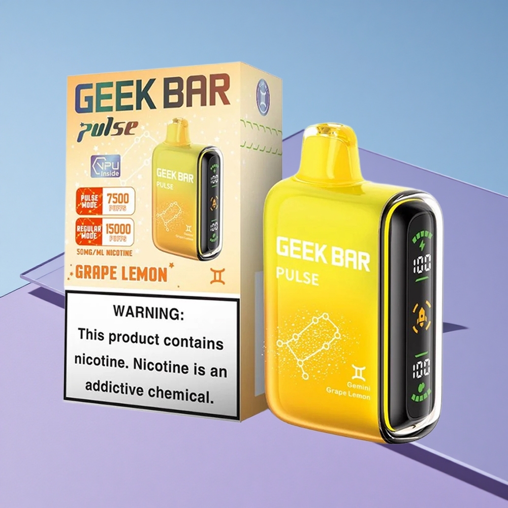 Eple-Mynte Geek Bar Pulse 15000 Puffs 16ML Vape Engangs-vape vape wholesale Norway