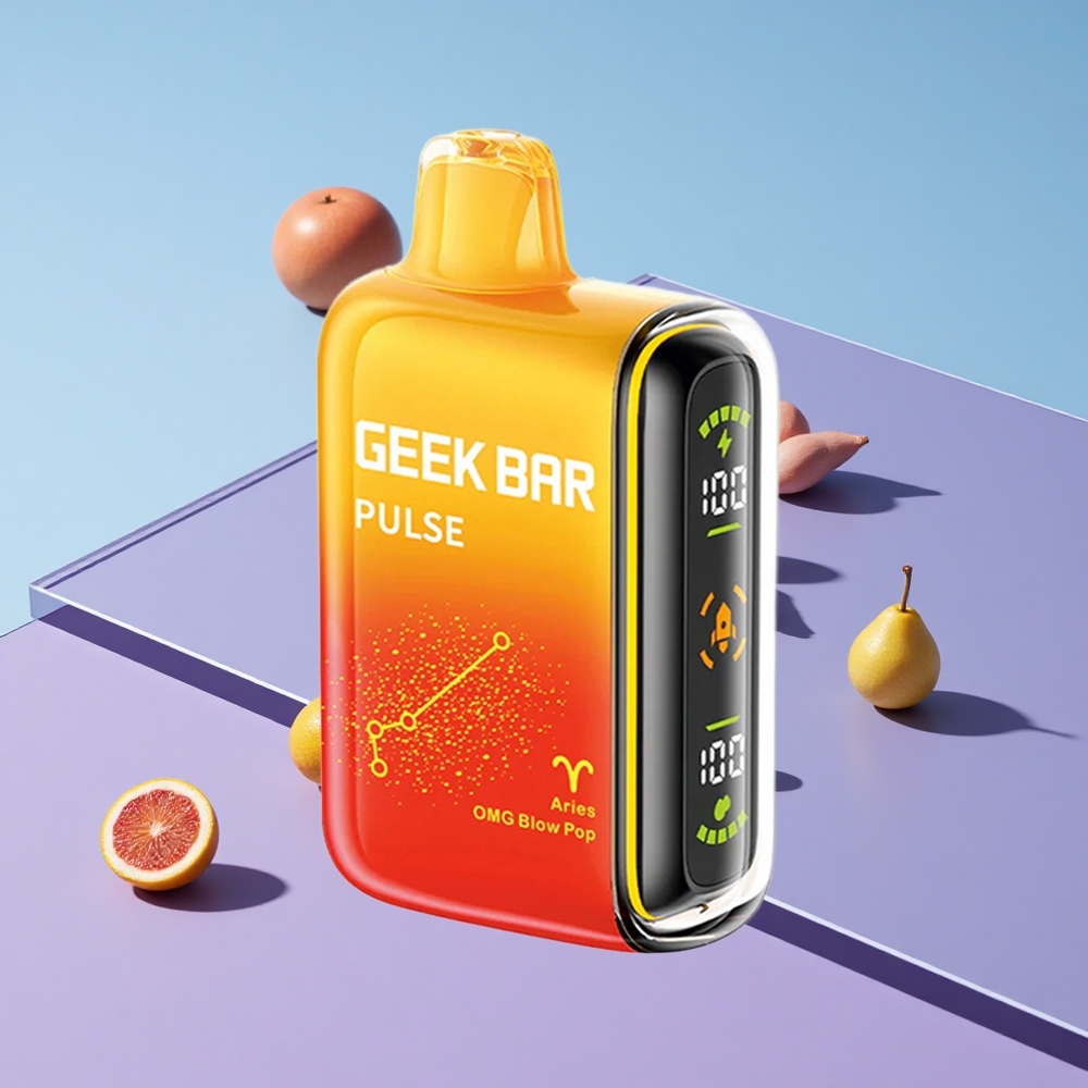 Eple-Mynte Geek Bar Pulse 15000 Puffs 16ML Vape Engangs-vape vape wholesale Norway
