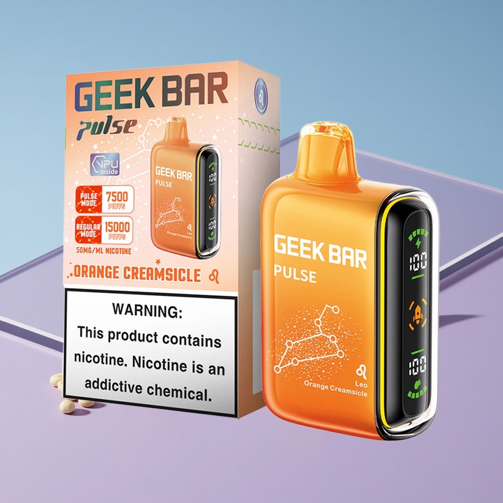 Eple-Mynte Geek Bar Pulse 15000 Puffs 16ML Vape Engangs-vape vape wholesale Norway