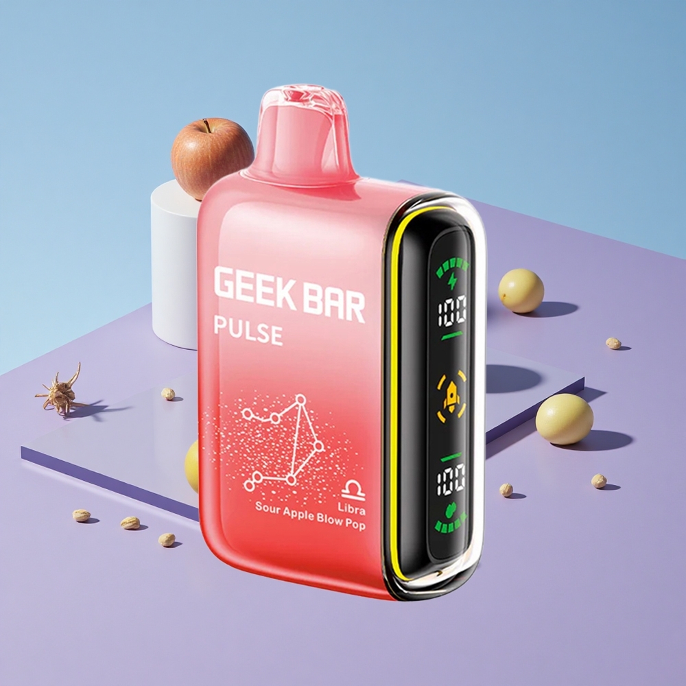 Eple-Mynte Geek Bar Pulse 15000 Puffs 16ML Vape Engangs-vape vape wholesale Norway