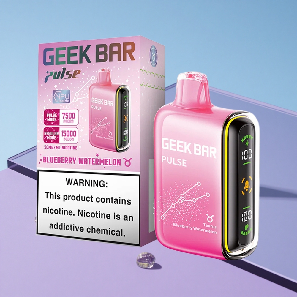 Eple-Mynte Geek Bar Pulse 15000 Puffs 16ML Vape Engangs-vape vape wholesale Norway