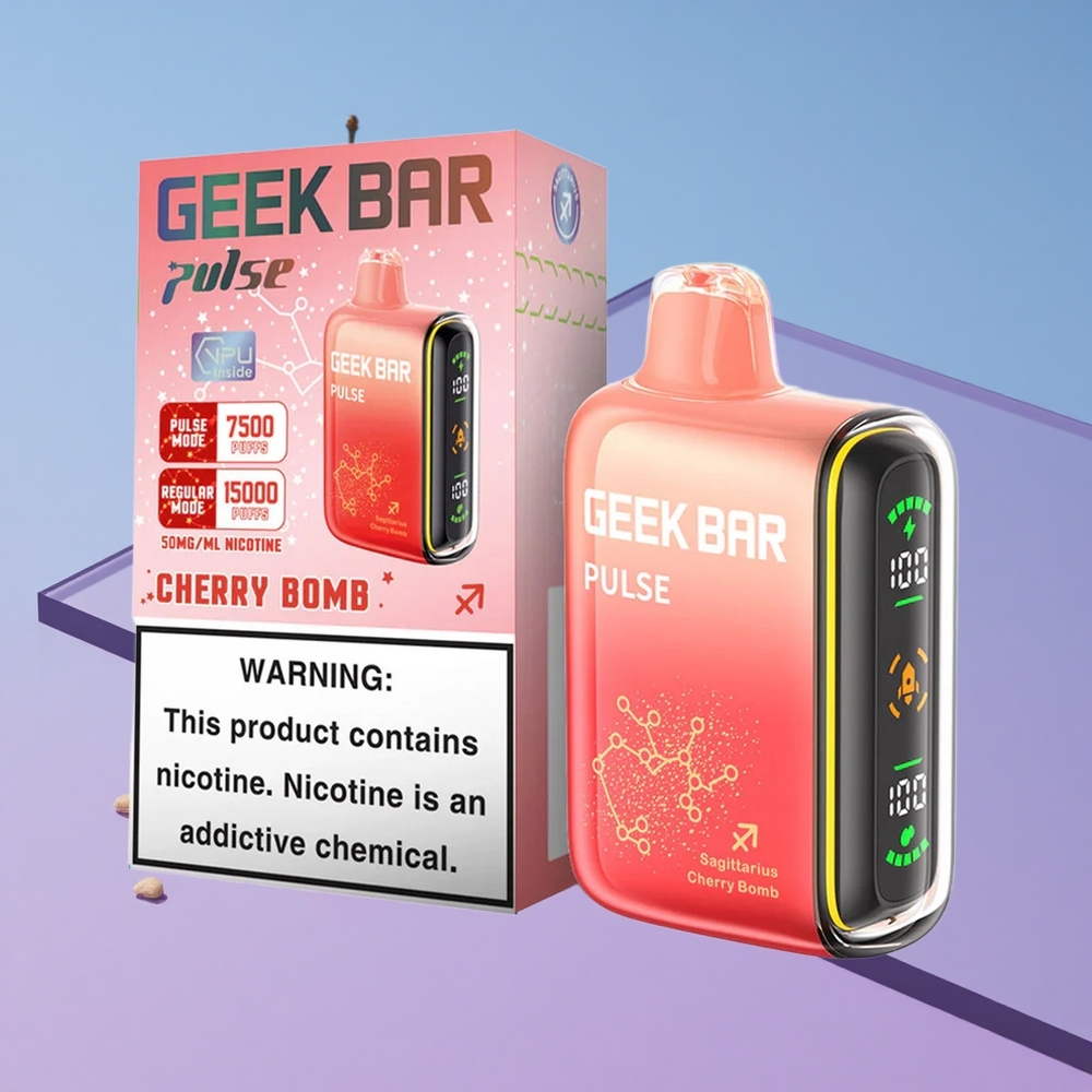Eple-Mynte Geek Bar Pulse 15000 Puffs 16ML Vape Engangs-vape vape wholesale Norway