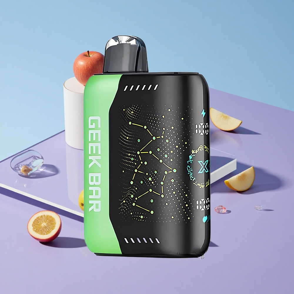 Eple-Mynte Geek Bar Pulse X 25000 Puffs 0 2 3 5 Nikotin USB Type-C vape wholesale Norway