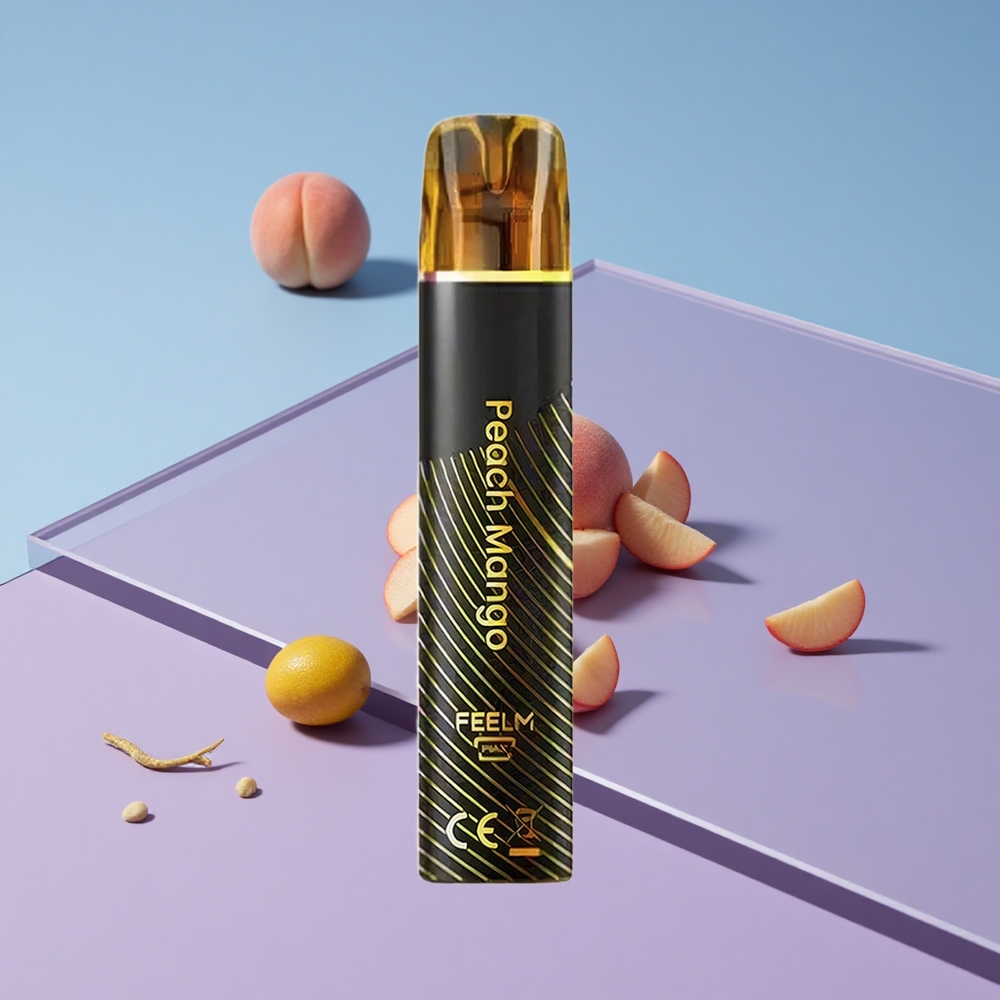 Fersken  Mango JNR BlackGolden 800 Puffs 550mAh Batterikapasitet vape wholesale Norway