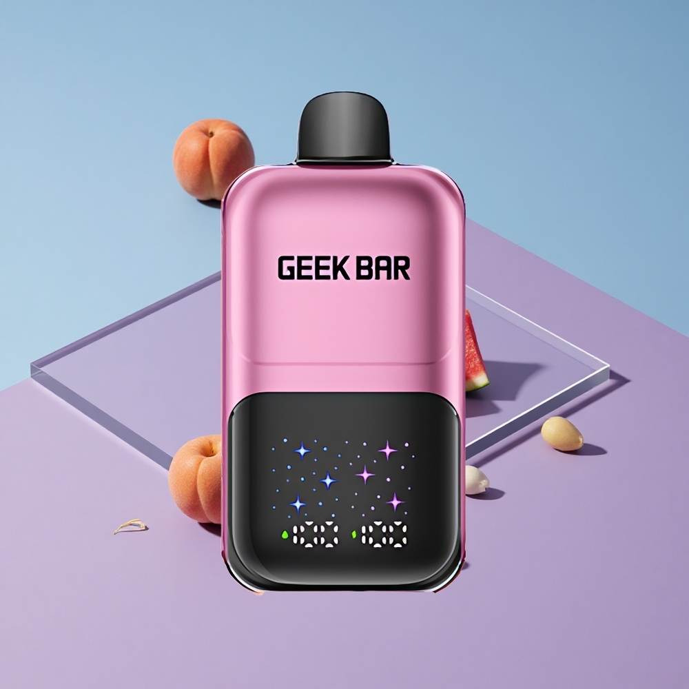 Fersken  Vannmelon GEEK BAR 2GO Opptil 50000 Puffs Interaktiv Skjerm vape wholesale Norway