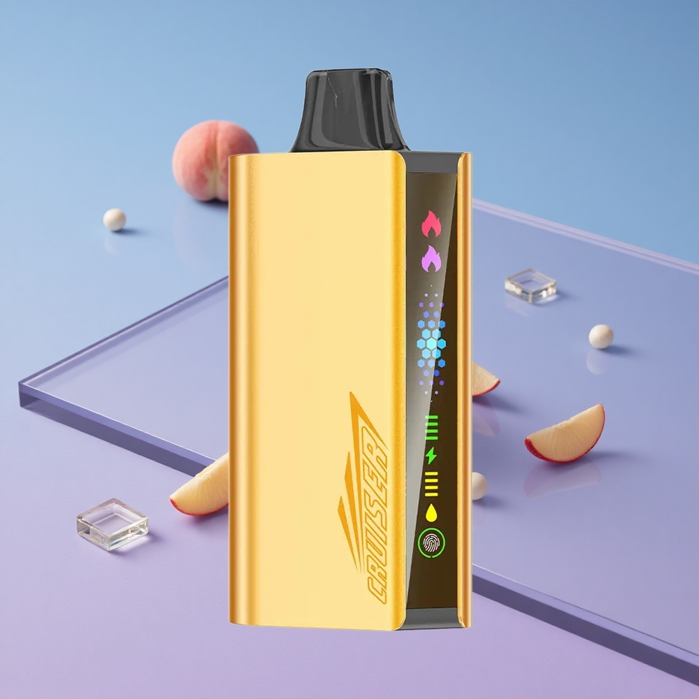 Fersken Is JNR Cruiser 12000 Puffs Ingen Lading Full-Metal Aluminiums Kropp vape wholesale Norway