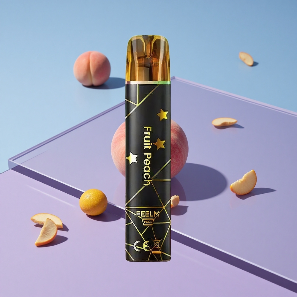 Fersken JNR BlackGolden 800 Puffs engangs vape TPD-sertifisert vape wholesale Norway