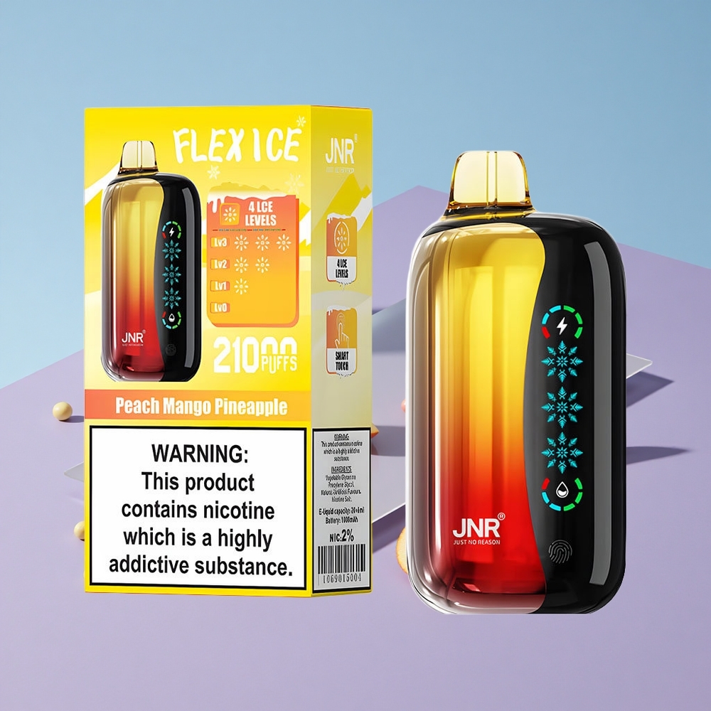 Fersken Mango Ananas JNR Flex Ice 21000 Puffs Justerbar Is Vape wholesale Norway