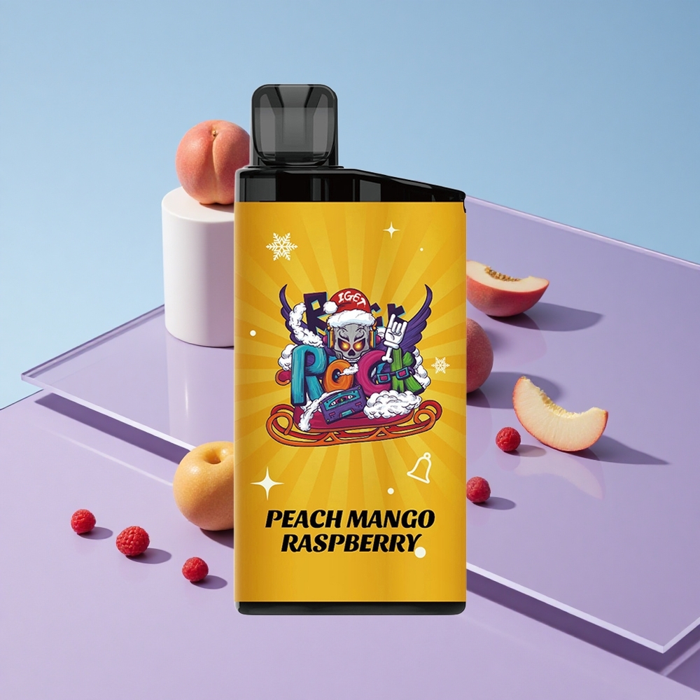 Fersken Mango Bringebær IGET Bar 3500 Puffs 1400 mAh vape wholesale Norway