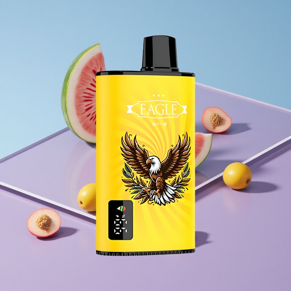 Fersken Mango Vannmelon JNR EAGLE Smart 23000 Puffs Digital Skjerm Justerbar Luftstrøm vape wholesale Norway