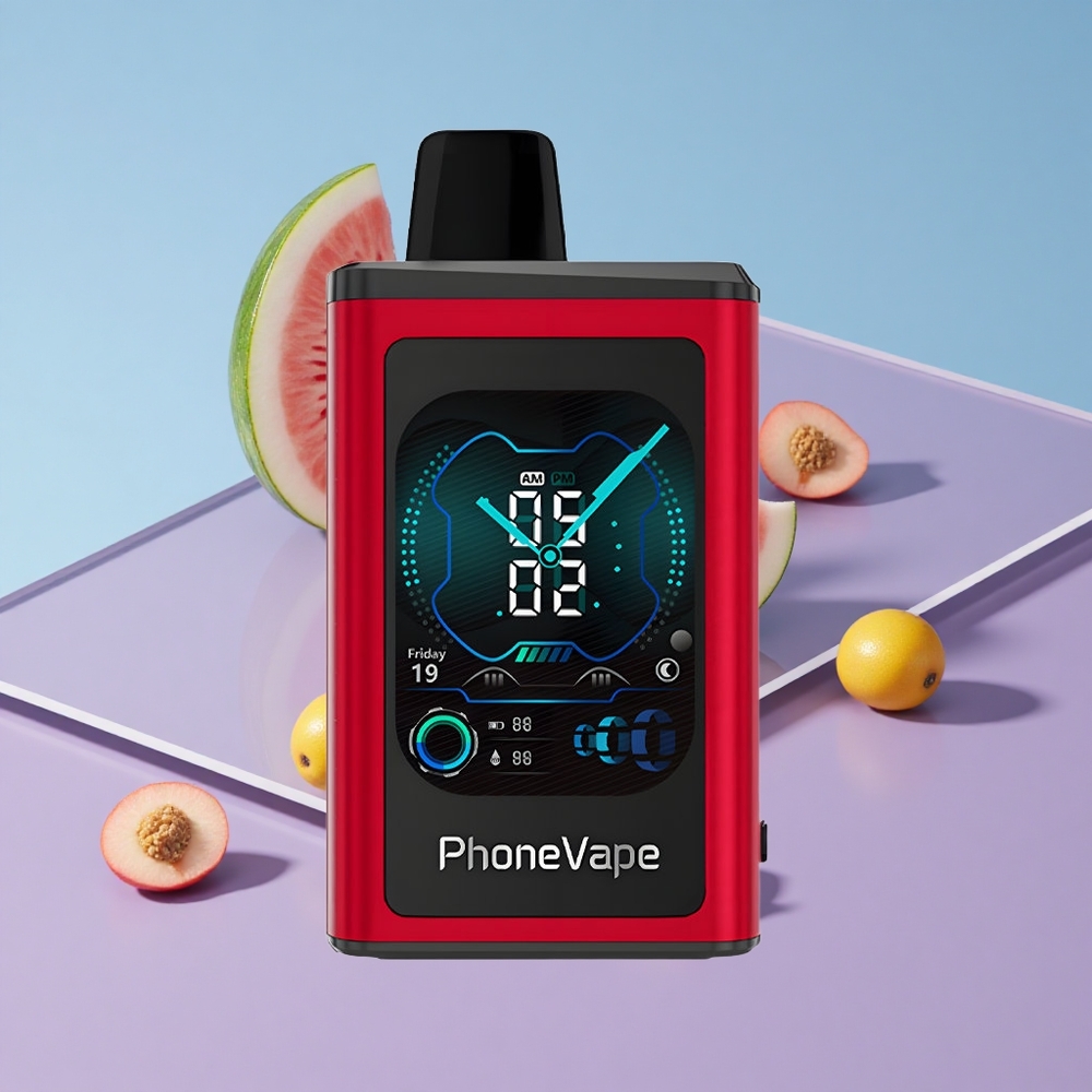Fersken Mango Vannmelon JNR PhoneVape 30000 Puffs Oppladbar Skjerm vape wholesale Norway