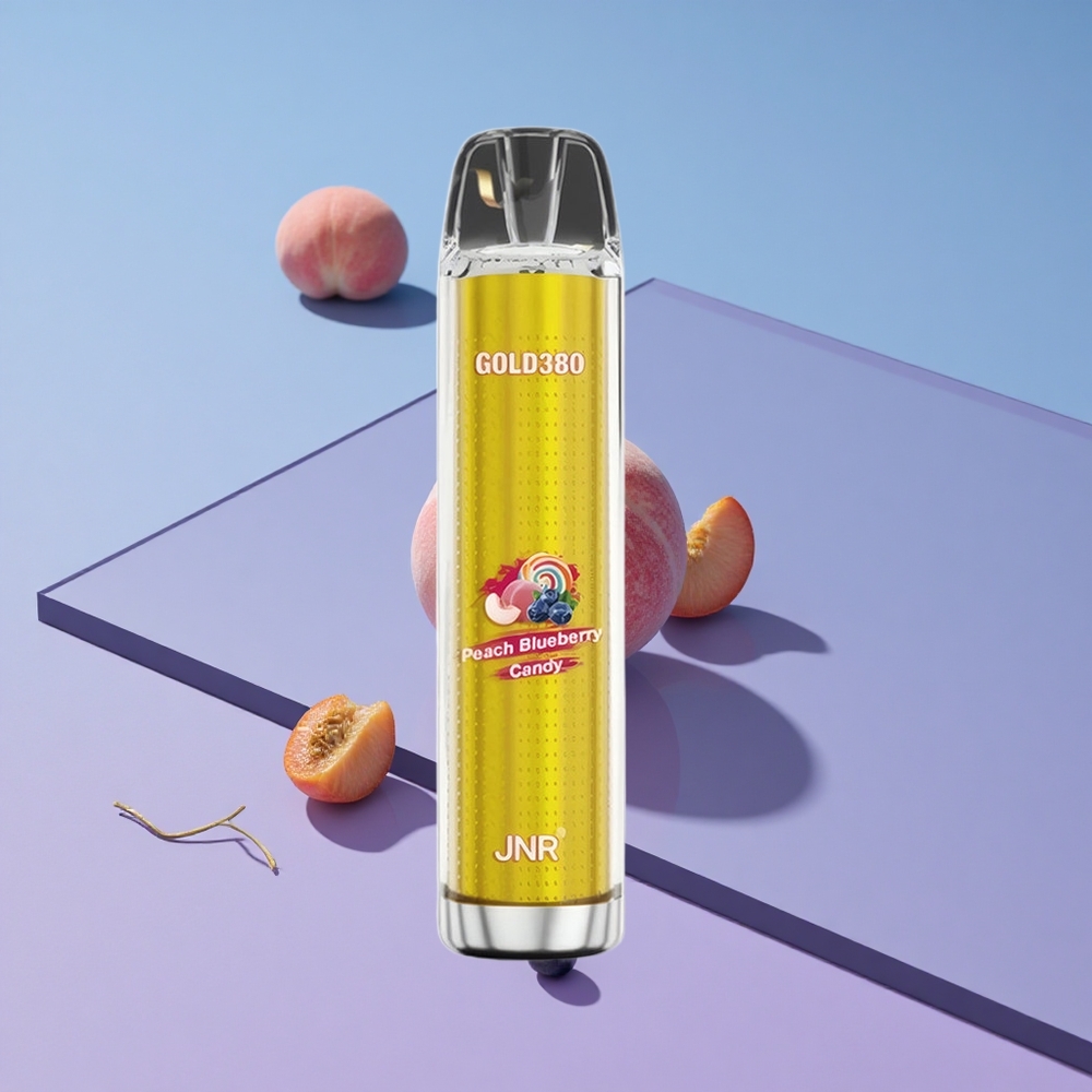 Fersken og Blåbær JNR Gold380 6000 Puffs 13ml e-Liquid vape wholesale Norway
